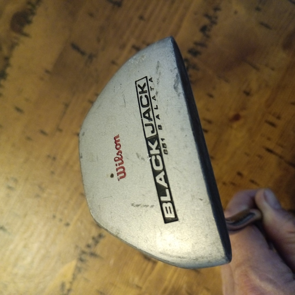 Wilson Black Jack 851 Balata Mallet Putter Right Hand 35 Inch Golf Club